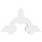Ekena Millwork Ericson Architectural Grade PVC Gable Bracket, 48"W x 28"H x 6"D x 6"F, 14/12 Pitch GBP048X28X0606ERI00 - alternate 3